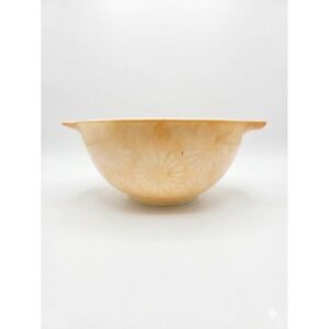 Vintage Pyrex Daisy Cinderella Mixing Bowl 442 1.5 Qt Orange Yellow MCM